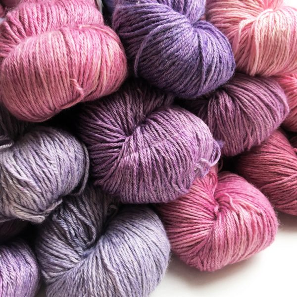 Stunning handdyed yarn from Devon Sun Yarns in a blend of Yak and Bamboo. Available in many colours perfect for your special knitting or crochet pattern.